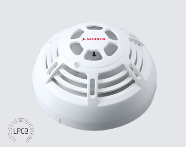 Norden Intelligent Addressable Heat Detector NFA-T01HD | EN54-5 Certified Fire Alarm Heat Detector UAE