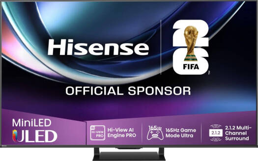 Hisense U7Q PRO 85 Inch ULED Mini LED 4K Smart TV (85U7Q PRO) – 165Hz Gaming TV UAE