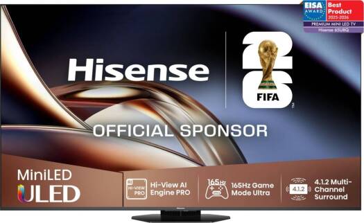Hisense U8Q 85 Inch ULED Mini LED 4K Smart TV (85U8Q) – 165Hz Gaming TV UAE