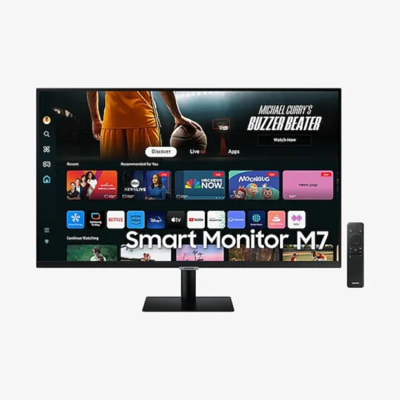 Samsung 32″ M70D Smart Monitor UHD with USB-C | Smart TV, IoT Hub & Apple AirPlay | LS32DM702UMXUE
