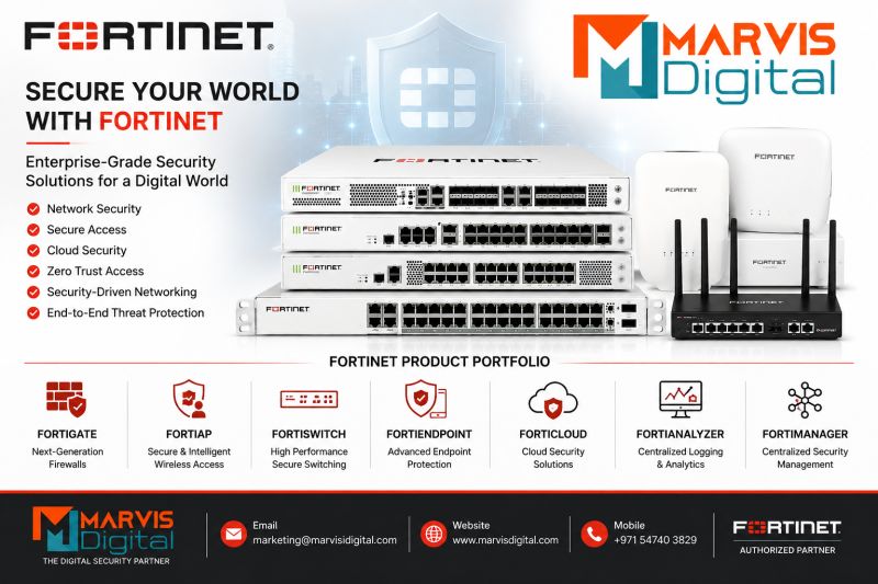 Fortinet Networking Solutions in UAE – Secure Enterprise Network & Cybersecurity Infrastructure
