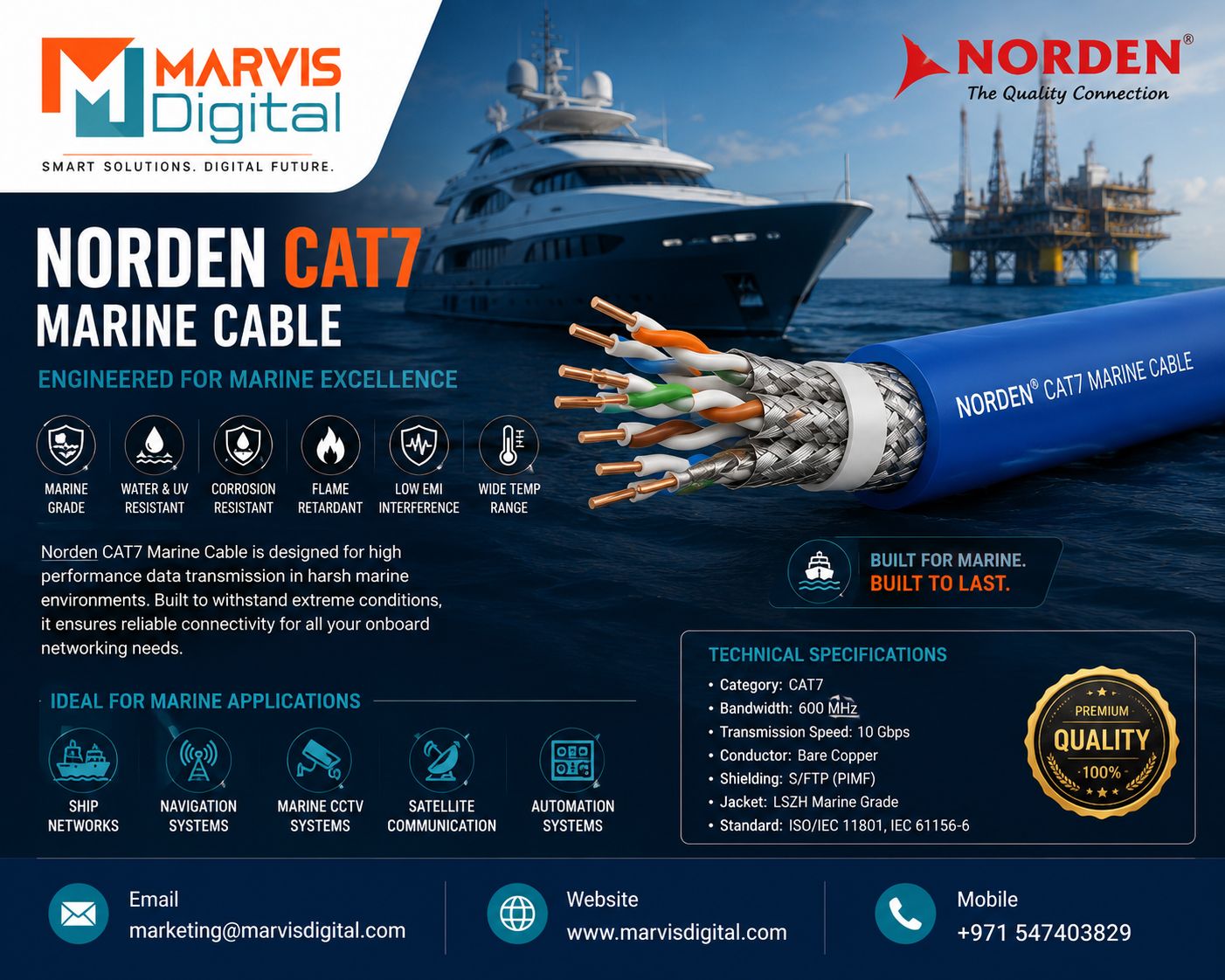 Norden CAT6 Cable in UAE – High-Speed Networking Solution for Modern Infrastructure