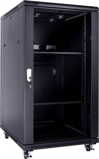 D-Net 22U Floor Stand Cabinet 600 x 800 With 4 Fan and 2 Shelf | D-NET-22U