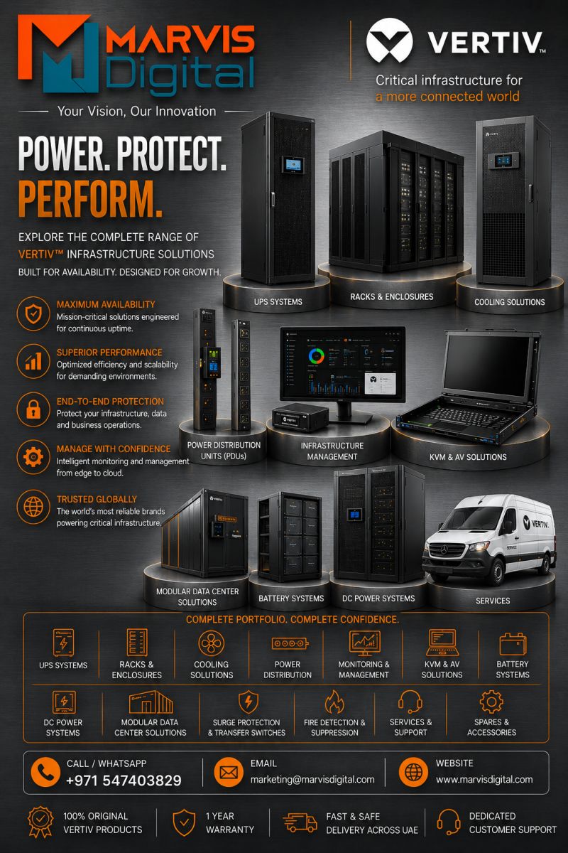 Vertiv, Norden & APC UPS in UAE – Best Power Backup Solutions for Businesses, Data Centers & IT Infrastructure